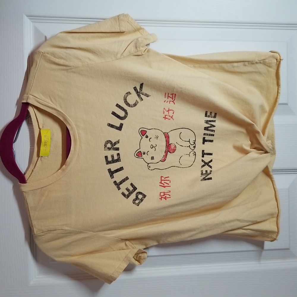 Cat cropped tee